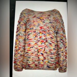 Rebecca Minkoff rainbow knit sweater